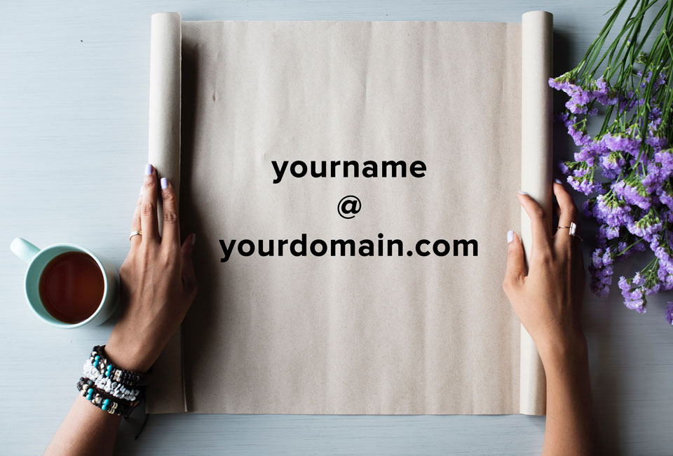 create own @domain email address